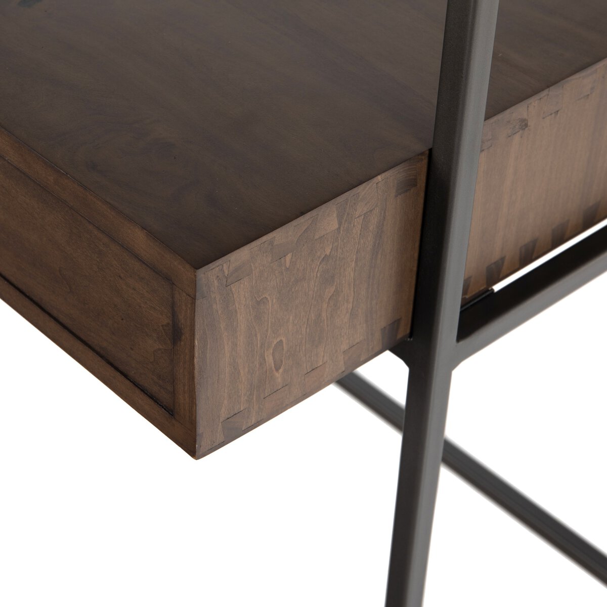 Trey Modular Wall Desk With 1 Bookcase Auburn Poplar Four Hands