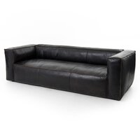 Nolita Reverse Stitch Leather Sofa - Italian Style