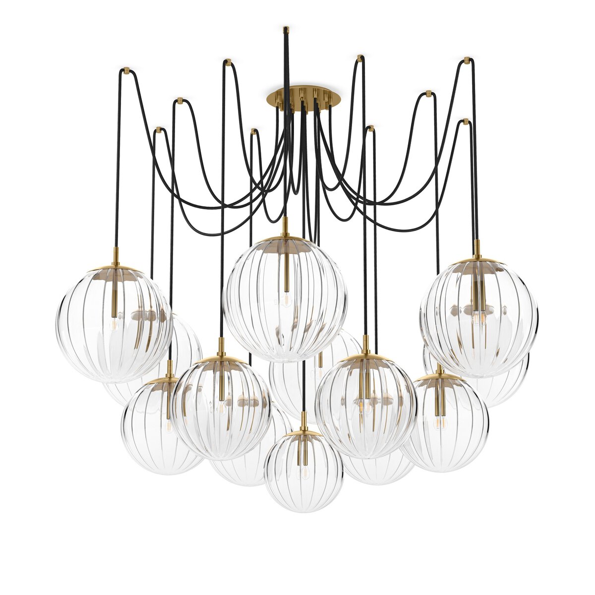 パルマーハーディング　palmar//hading ロンハーマン Spider Chandelier Burnished Brass Four Hands
