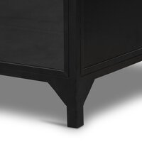 Belmont Wide Metal Cabinet Black Four Hands