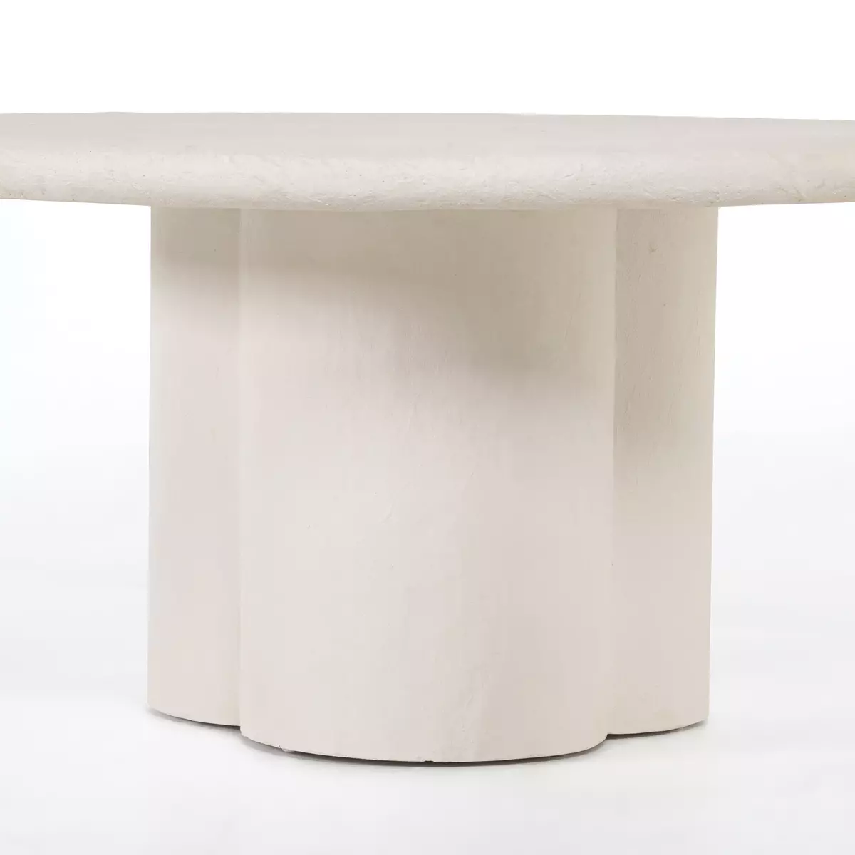 White concrete online round table