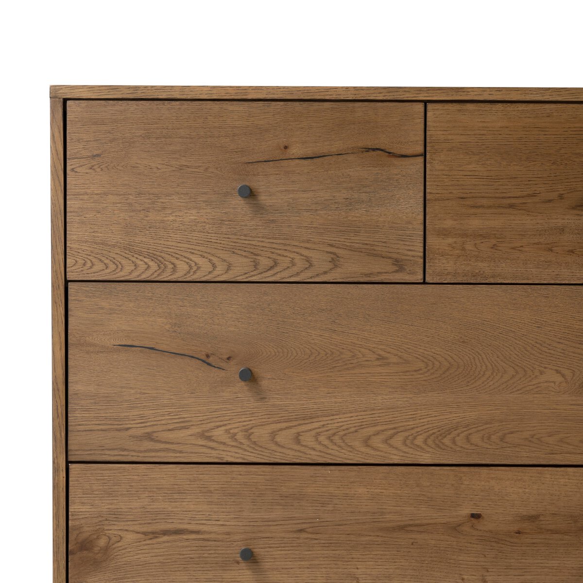 Eaton 5 Drawer Dresser Amber Oak Resin Four Hands Eaton 5 Drawer Dresser Amber Oak Resin Four Hands