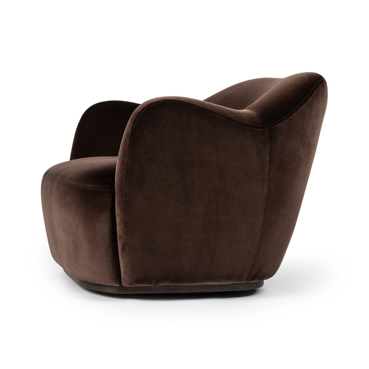 Julius Swivel Chair Surrey Cocoa Four Hands