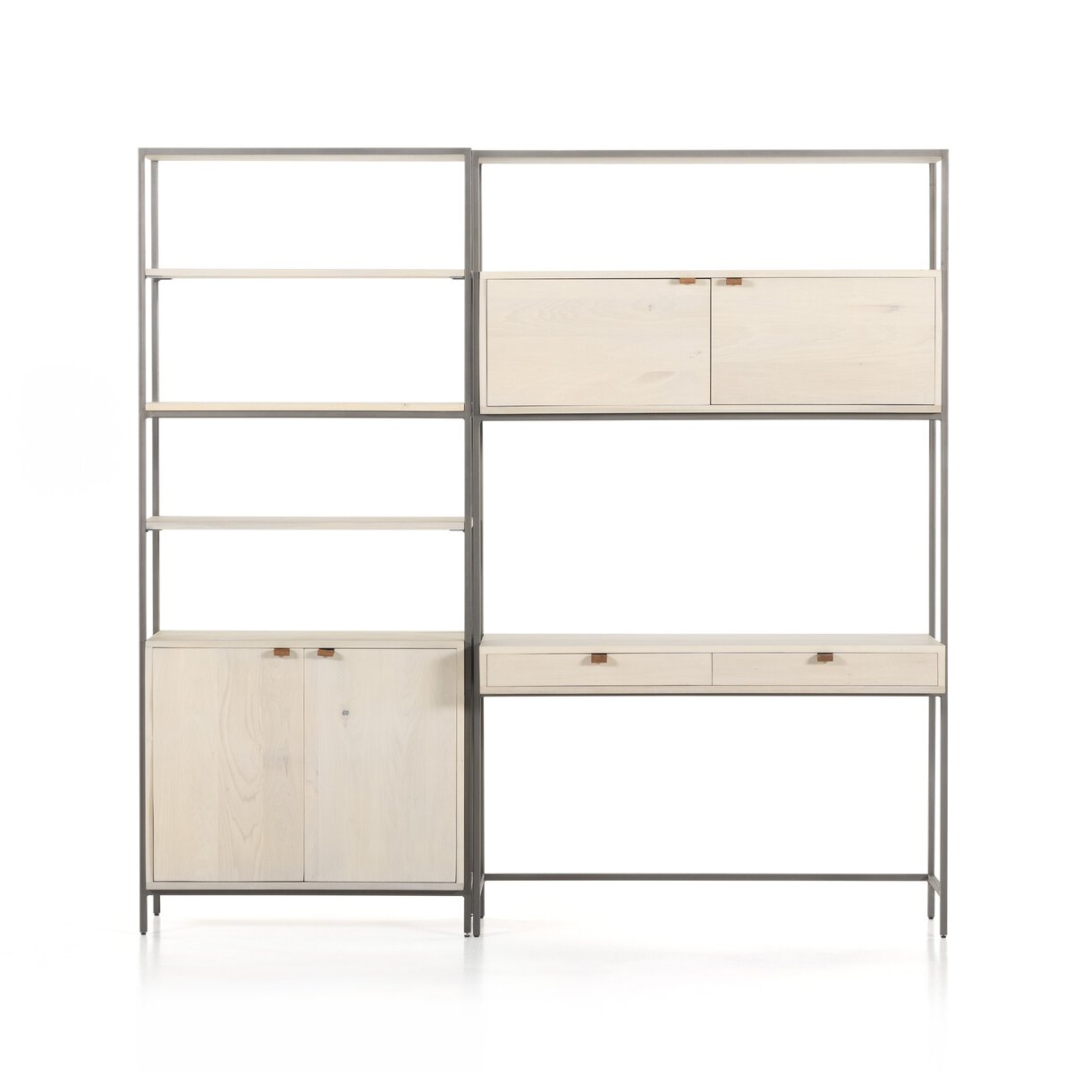 Amazon.com: HSH 4-Shelf Vintage Industrial Bookshelf, Rustic