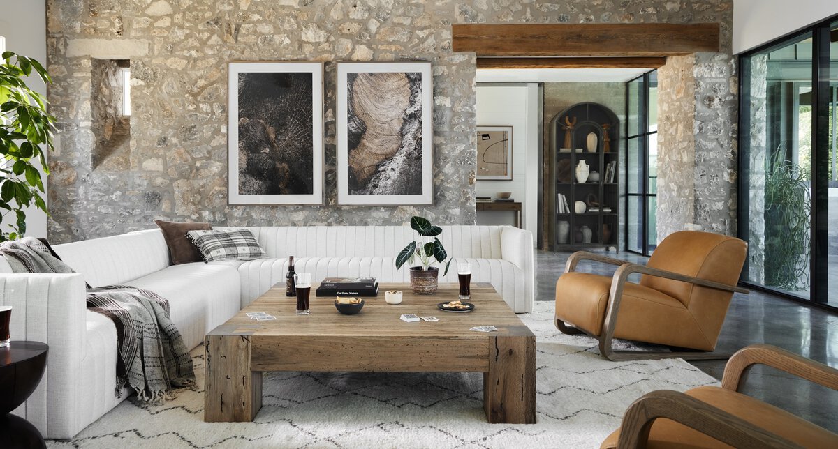 Zuma Console Dune Ash Veneer Four Hands