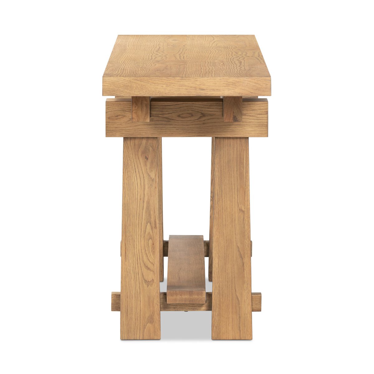 Josette Console Table Honey Oak Veneer Four Hands
