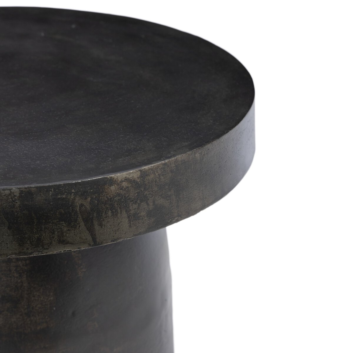 Paz Outdoor End Table Distressed Bronze Four Hands