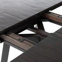 Eberwin Round Ext Dining Table Dark Carbon Four Hands