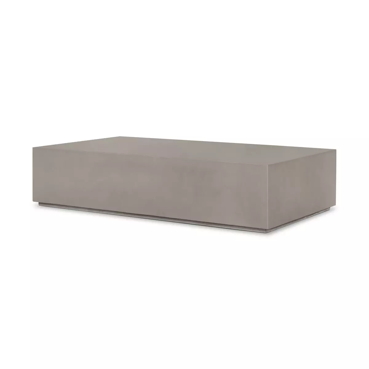 Otero Rectangular Outdoor Coffee Table Natural Concrete Four Hands