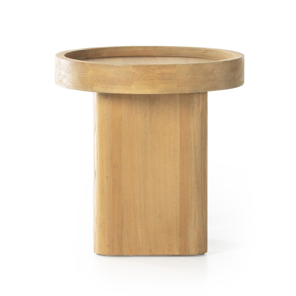 Schwell End Table Natural Beech Veneer Four Hands