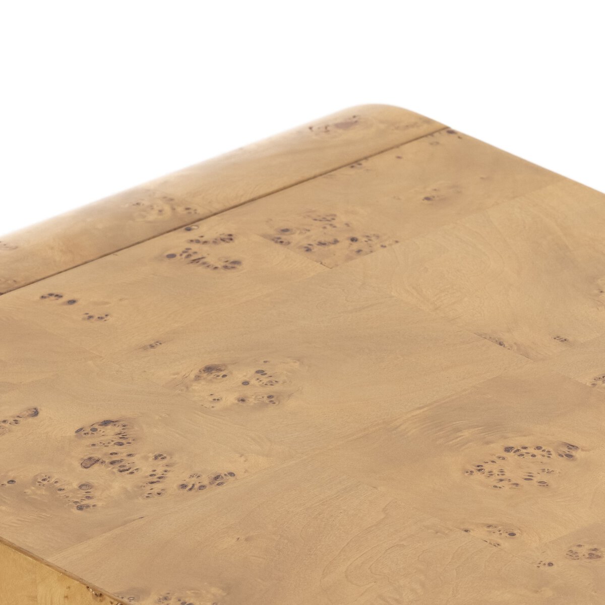 Jenson Media Console Natural Poplar Burl Veneer Four Hands