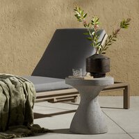 Koda Outdoor End Table Textured Grey Four Hands