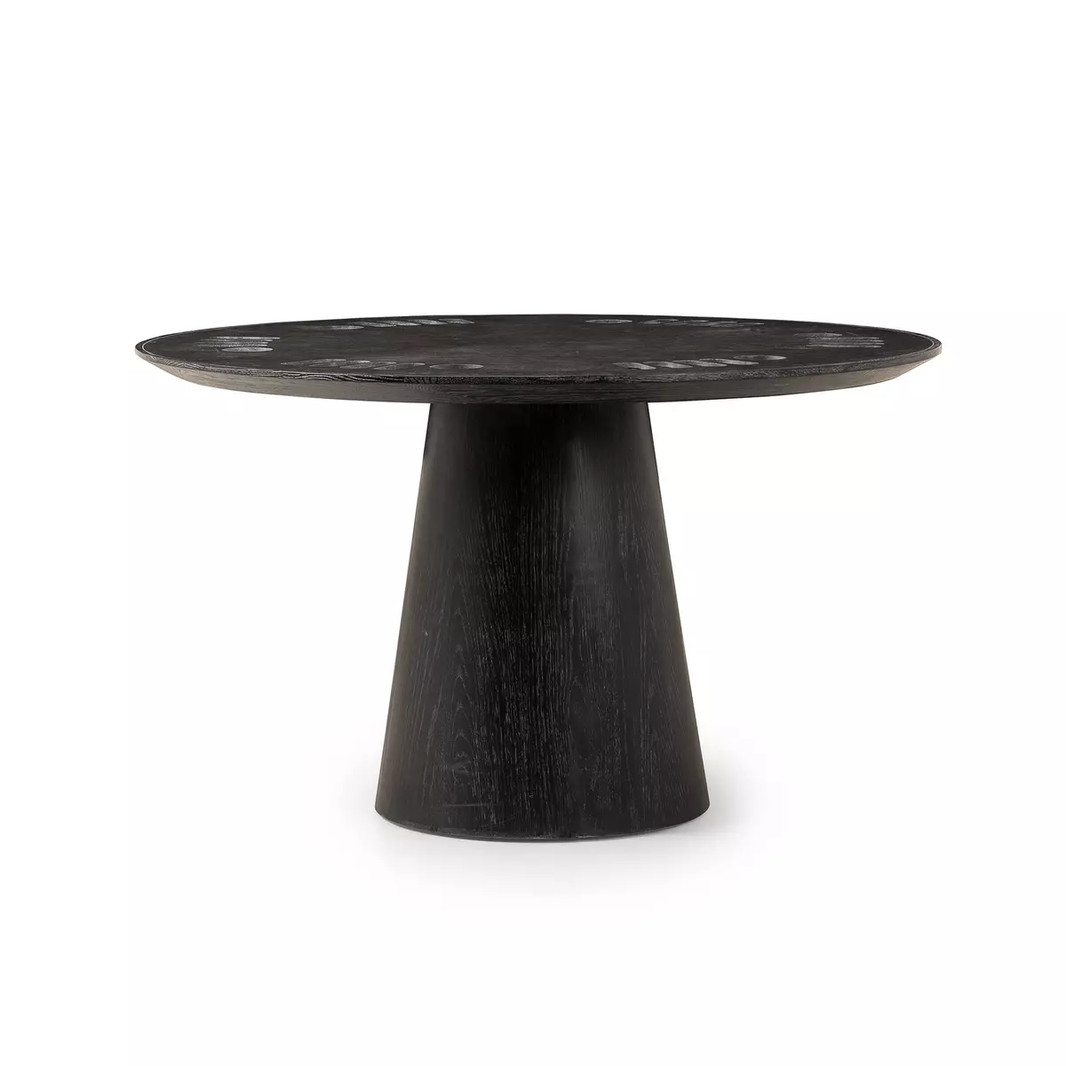 Skye Poker Table Washed Black Four Hands