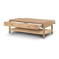Zuma Coffee Table Dune Ash Veneer Four Hands