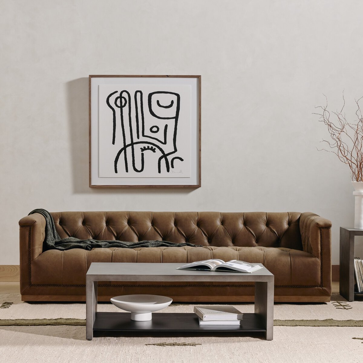 Maxx Sofa Umber Grey Four Hands
