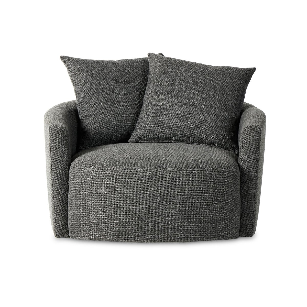 Chloe Swivel Chair Gibson Smoke Four Hands