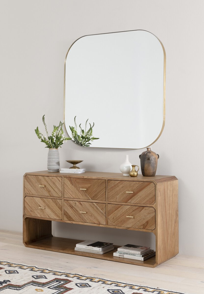 Caspian 6 Drawer Dresser Natural Ash Four Hands