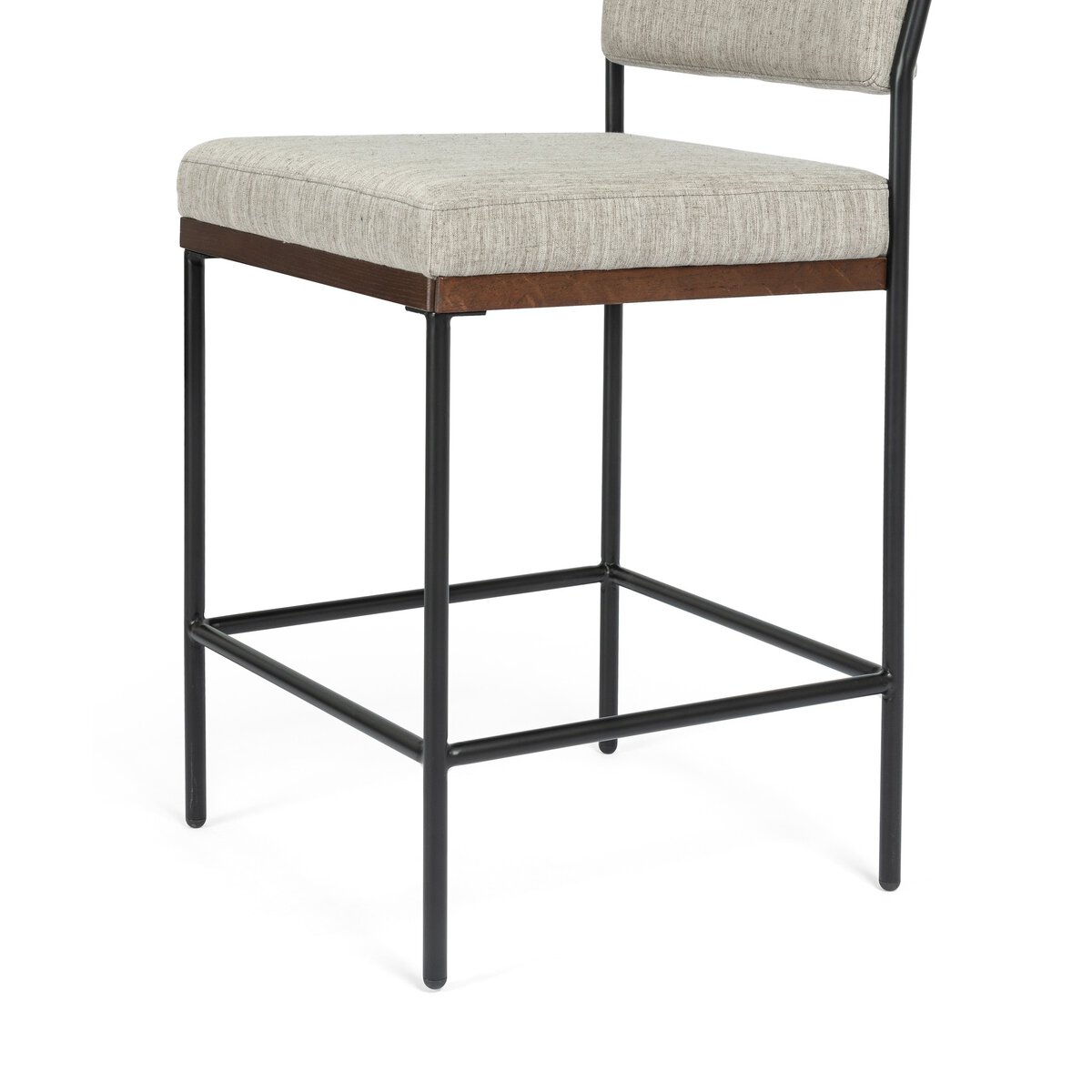 Benton Bar + Counter Stool Savile Flannel Four Hands