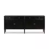 Toulouse Sideboard Distressed Black Four Hands