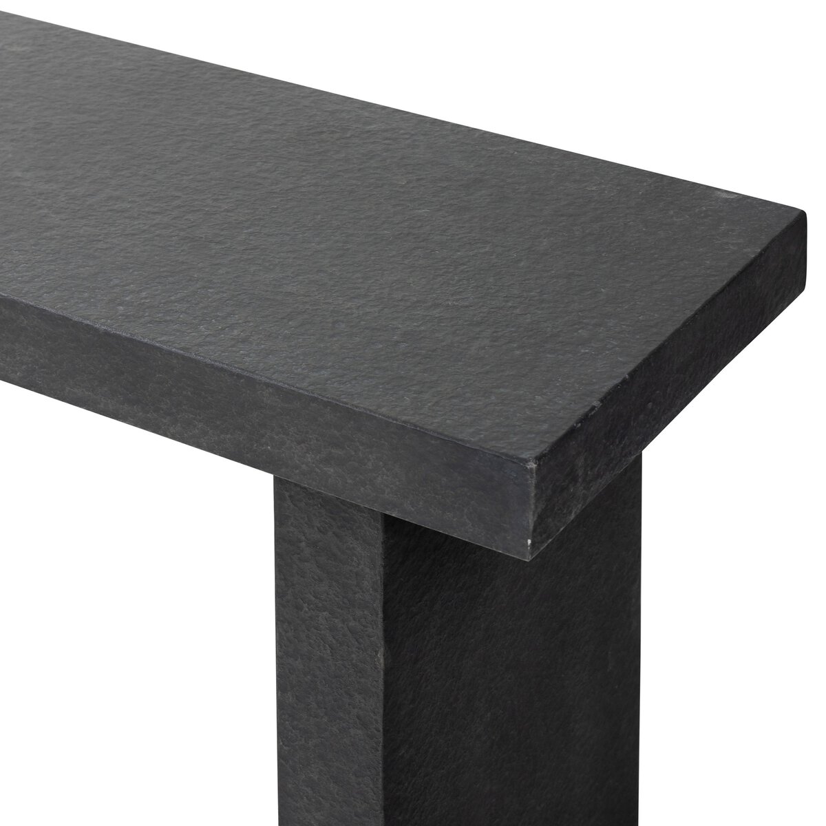 Huesca Outdoor Console Table Distressed Graphite Concrete Four Hands