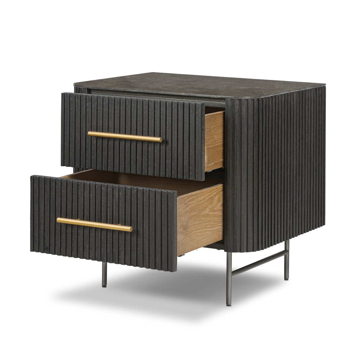 Fletcher Nightstand Bluestone Four Hands