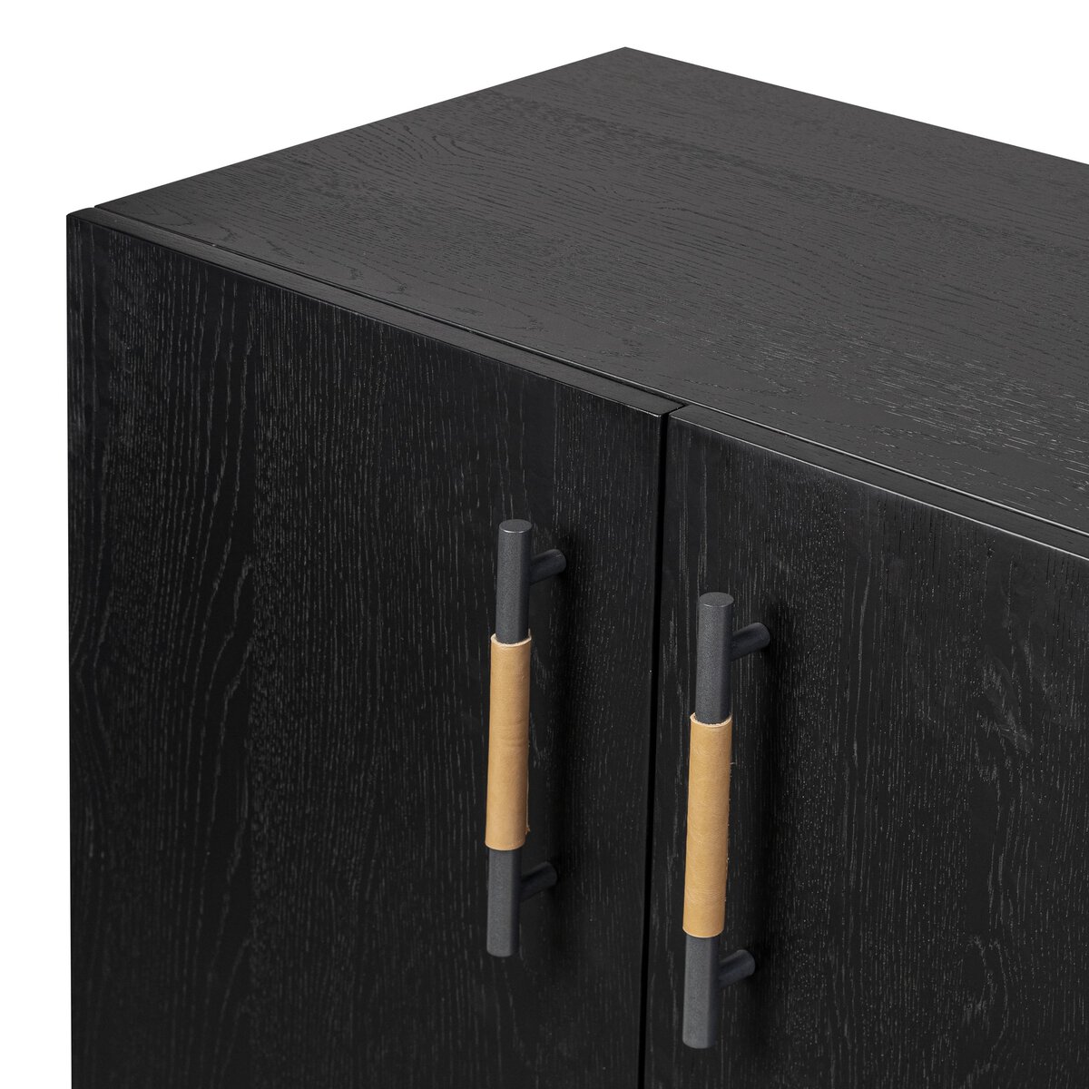 Rosedale Sideboard Ebony Oak Veneer Four Hands