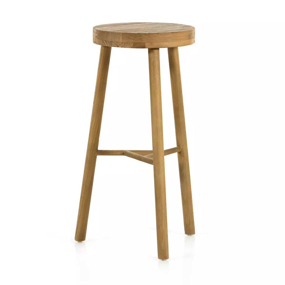 Denton Bar Counter Stool Natural Nettlewood Four Hands