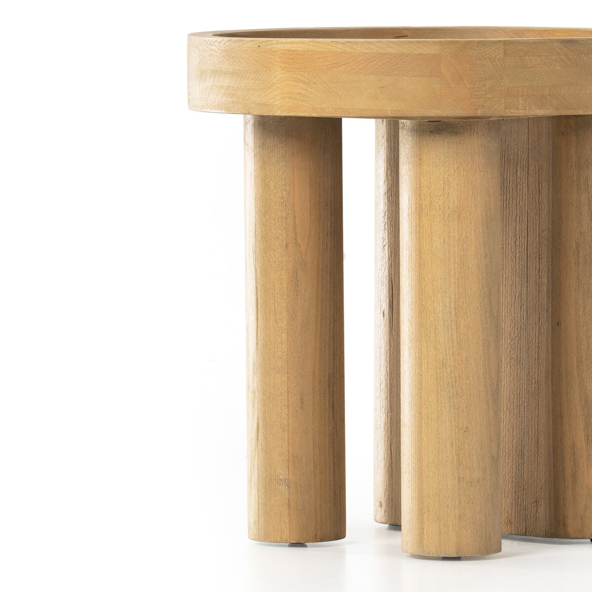 Schwell End Table Natural Beech Veneer Four Hands