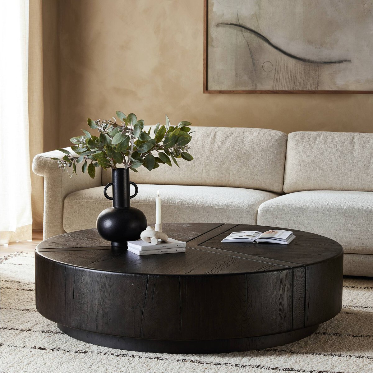 Four hands round coffee table discount