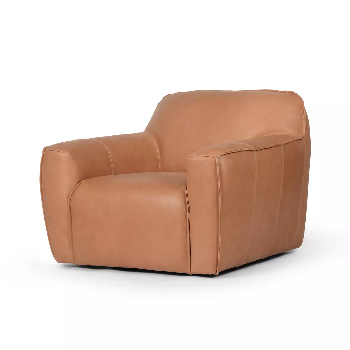 Cognac swivel chair hot sale