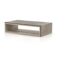 Faro Coffee Table Dark Grey Concrete Four Hands