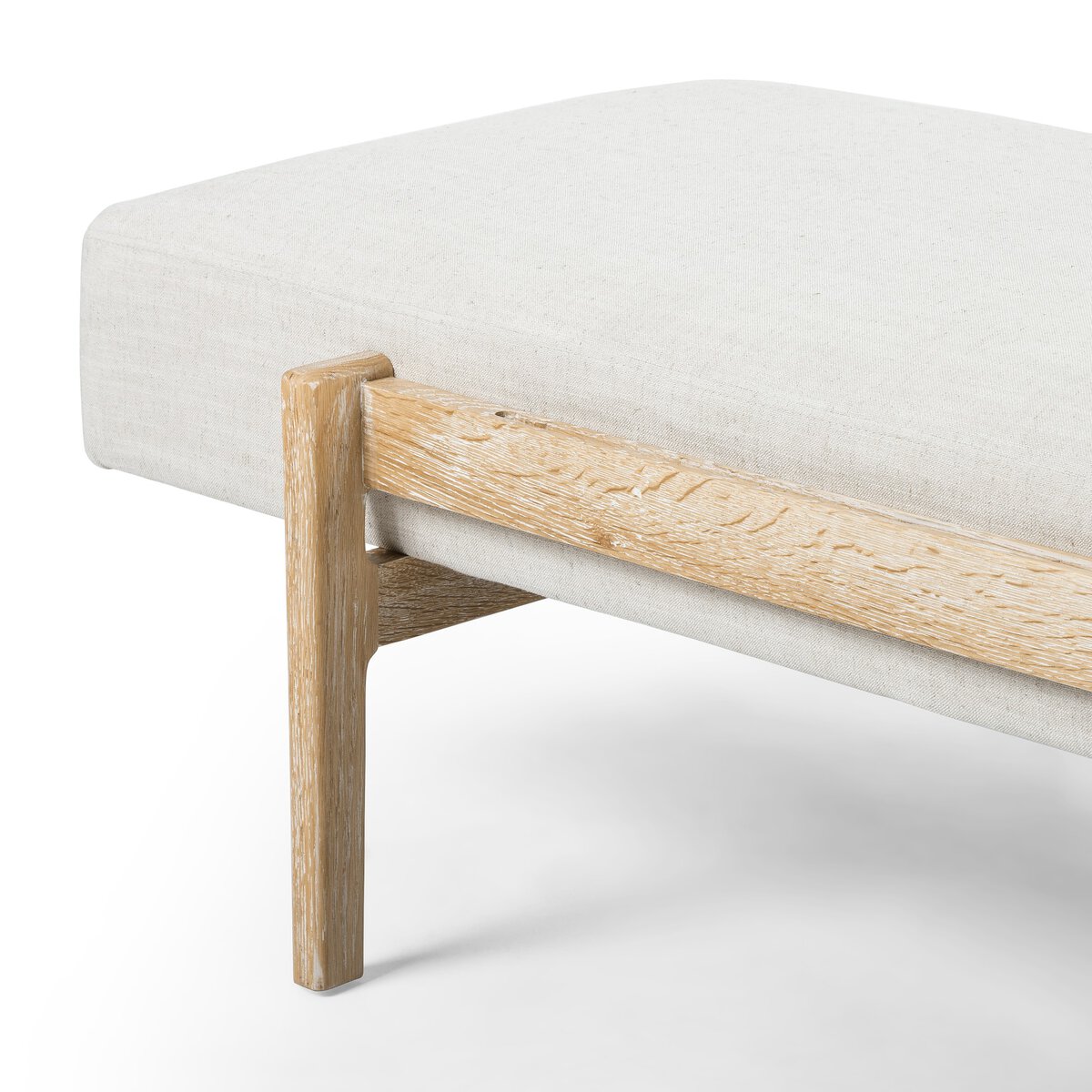 Fawkes Bench Savoy Parchment Four Hands