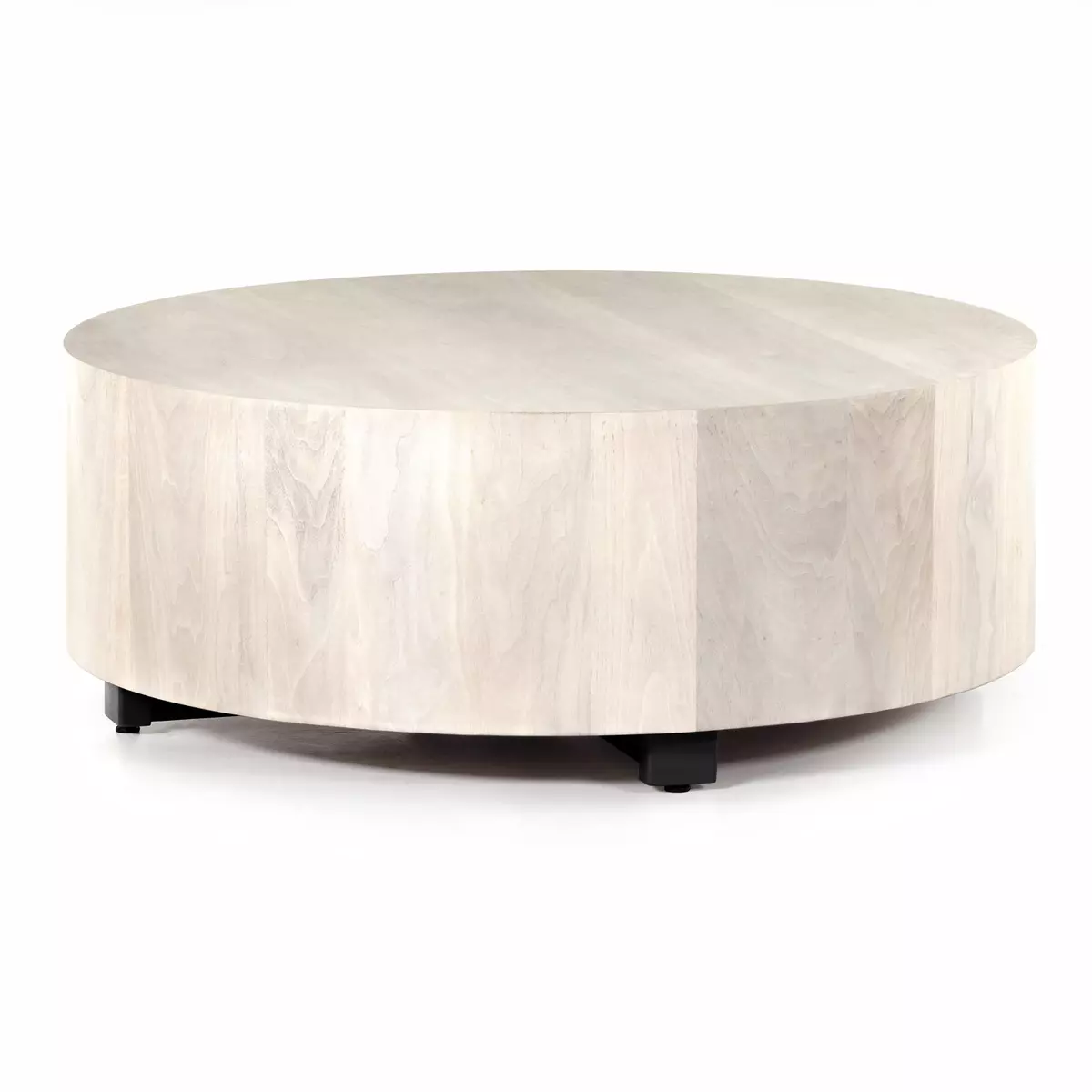 Walnut drum deals coffee table