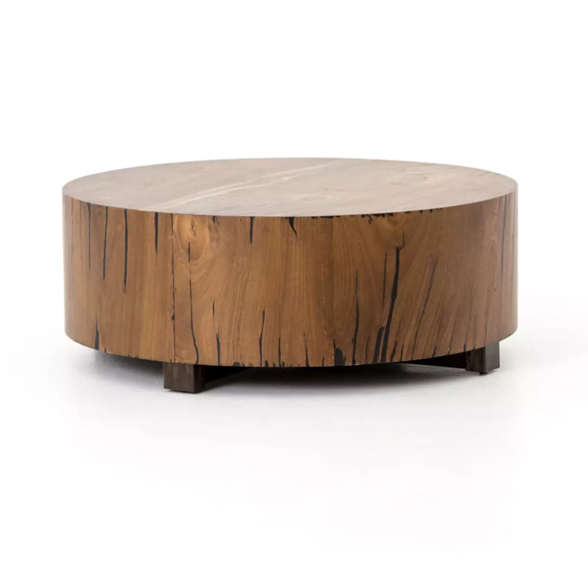 Hudson Round Coffee Table Natural Yukas Resin Four Hands