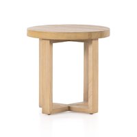 シングルフィン　ハンドメイド　joint wood Liad End Table Natural Nettlewood Four Hands