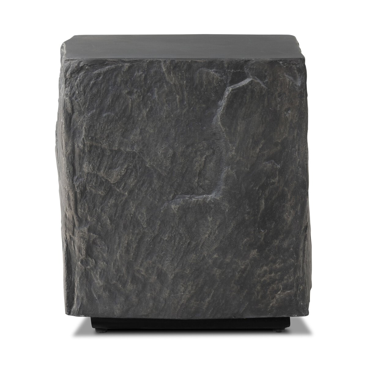 Black concrete end table discount