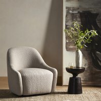 Levi Swivel Chair Knoll Sand Four Hands
