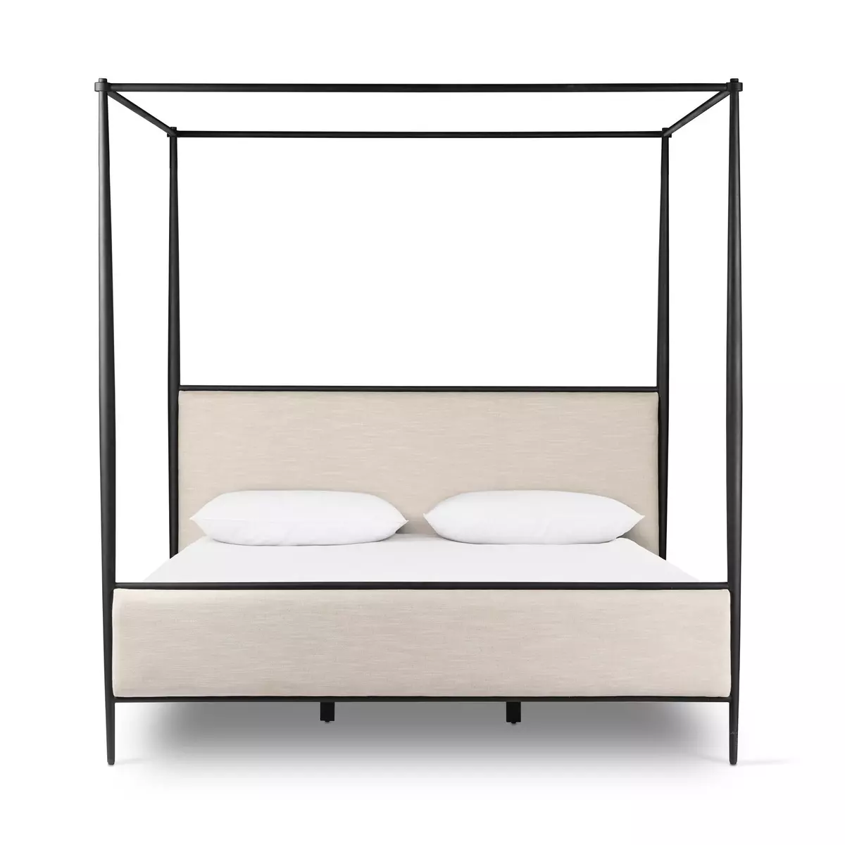 Xander Canopy Bed Savoy Parchment Four Hands