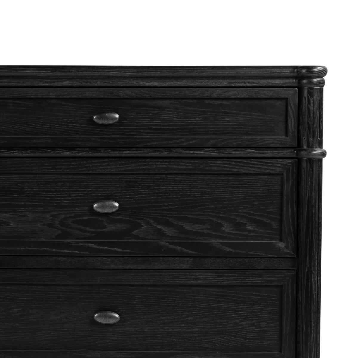 Toulouse 6 Drawer Dresser Distressed Black Four Hands