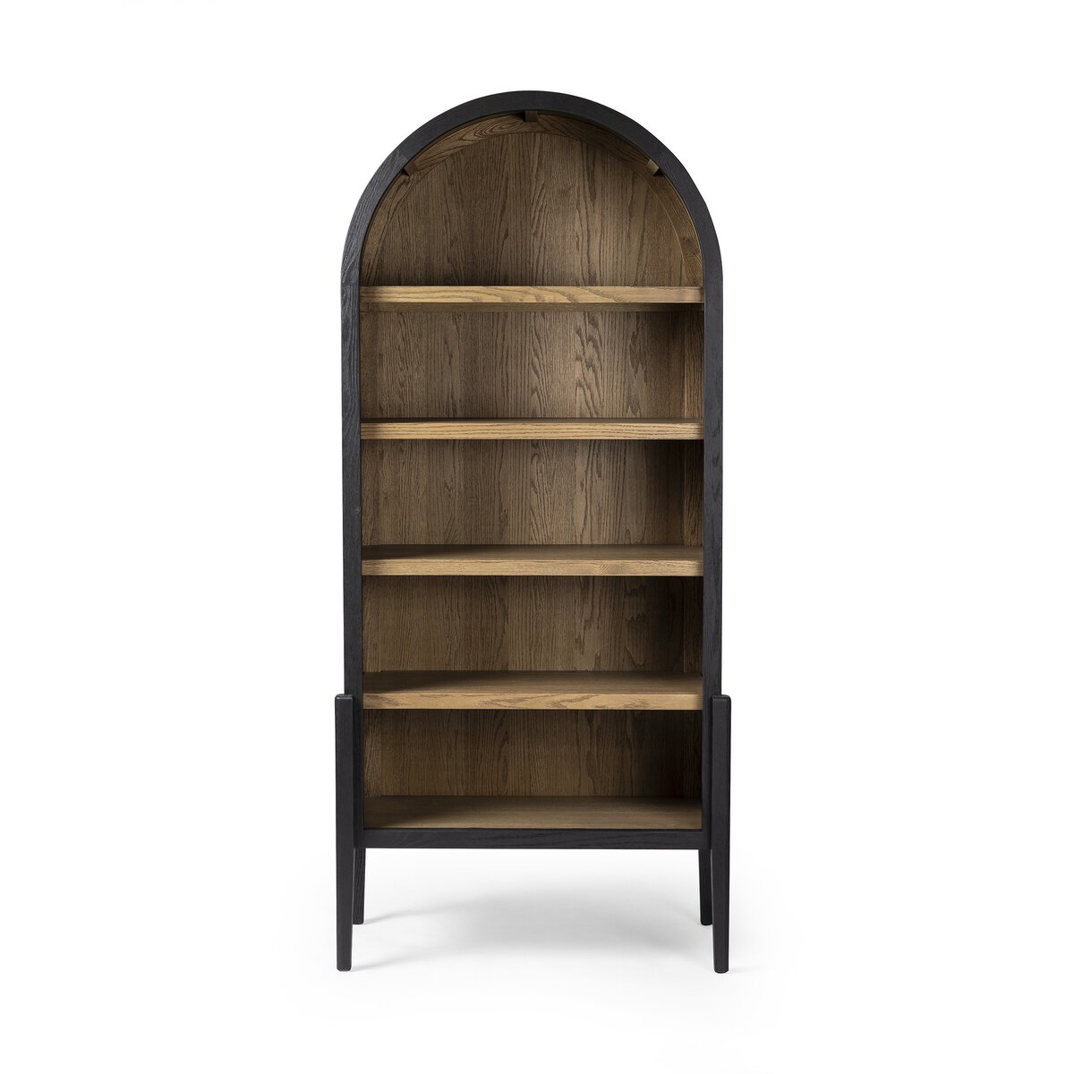 Tolle Bookcase Drifted Matte Black Four Hands