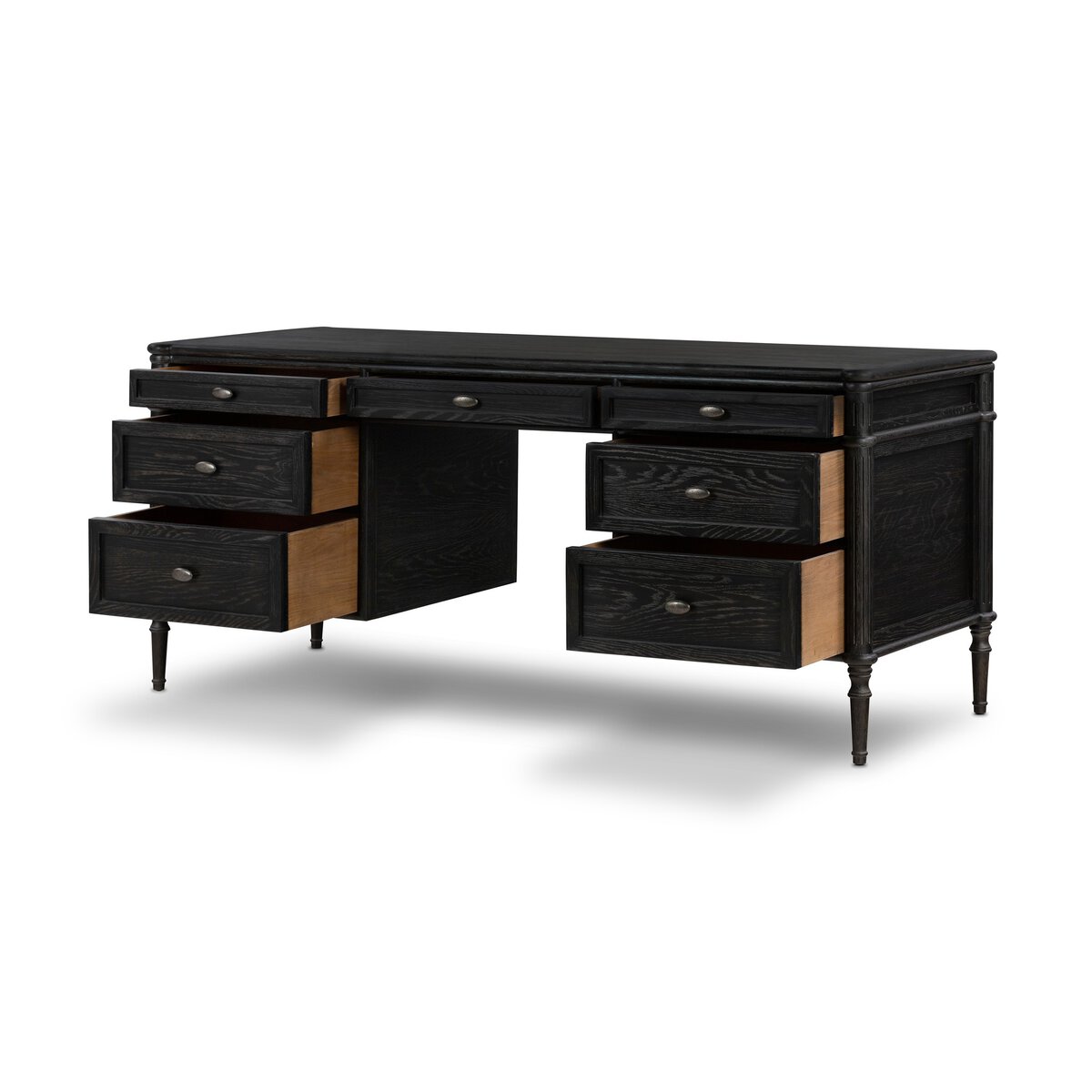 Work desk 140x78 black/black - String Furniture