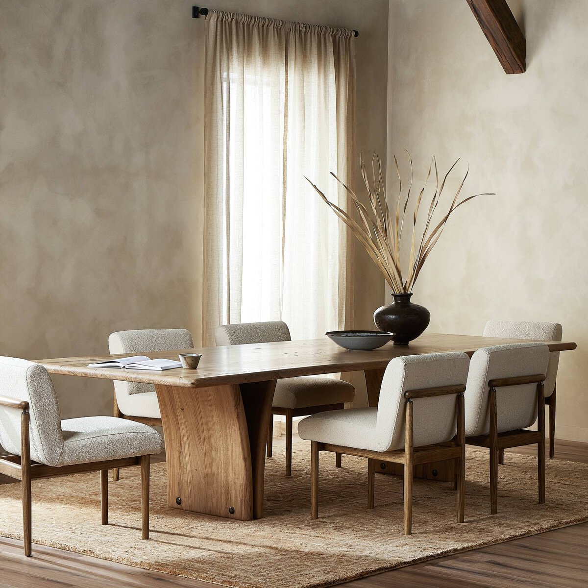 Marcon Dining Table Natural Reclaimed French Oak Four Hands