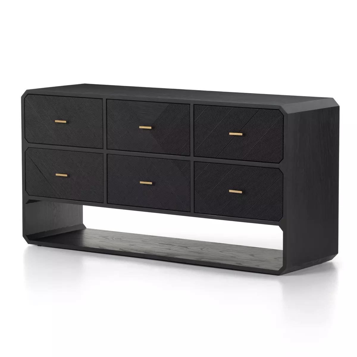 Caspian 6 store drawer dresser