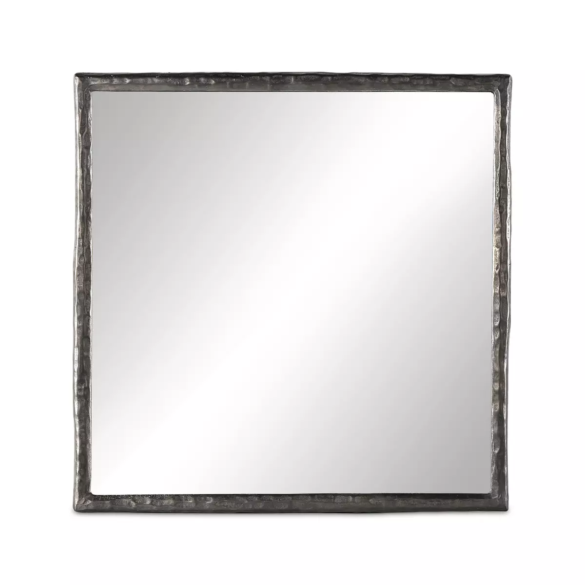 Langford Wall Mirror Smoked Nickel Four Hands