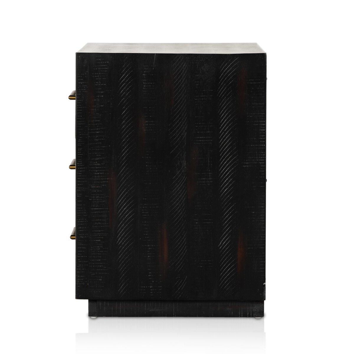 Suki Large Nightstand Burnished Black Four Hands