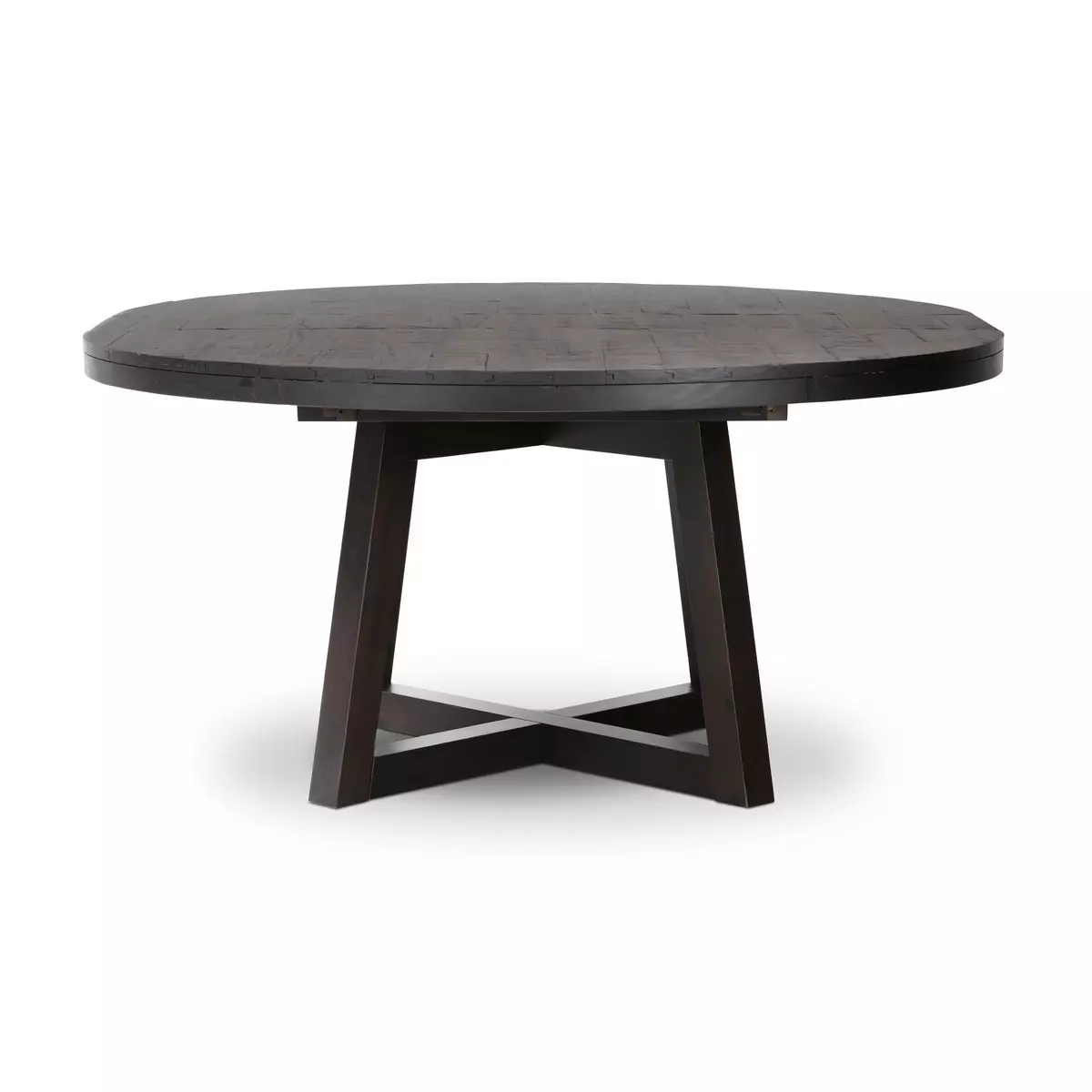 Eberwin Round Ext Dining Table Dark Carbon Four Hands