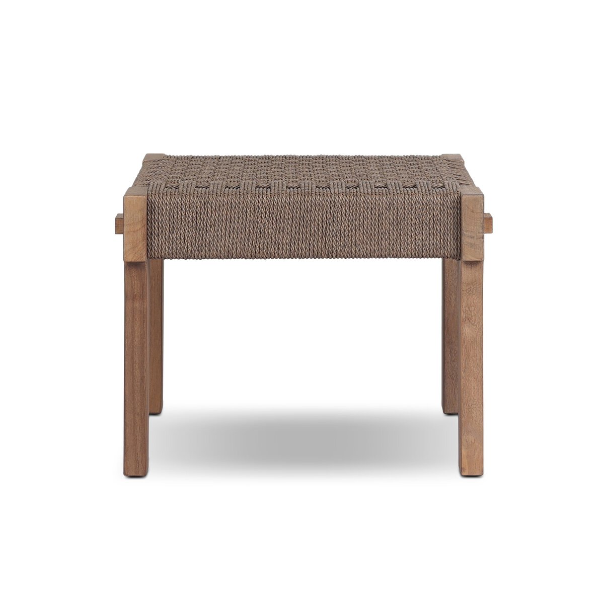 稀少品　EI STOOL SHEET ND PATCH ver. A Moxie Outdoor Accent Stool Dark Textured Woven Four Hands